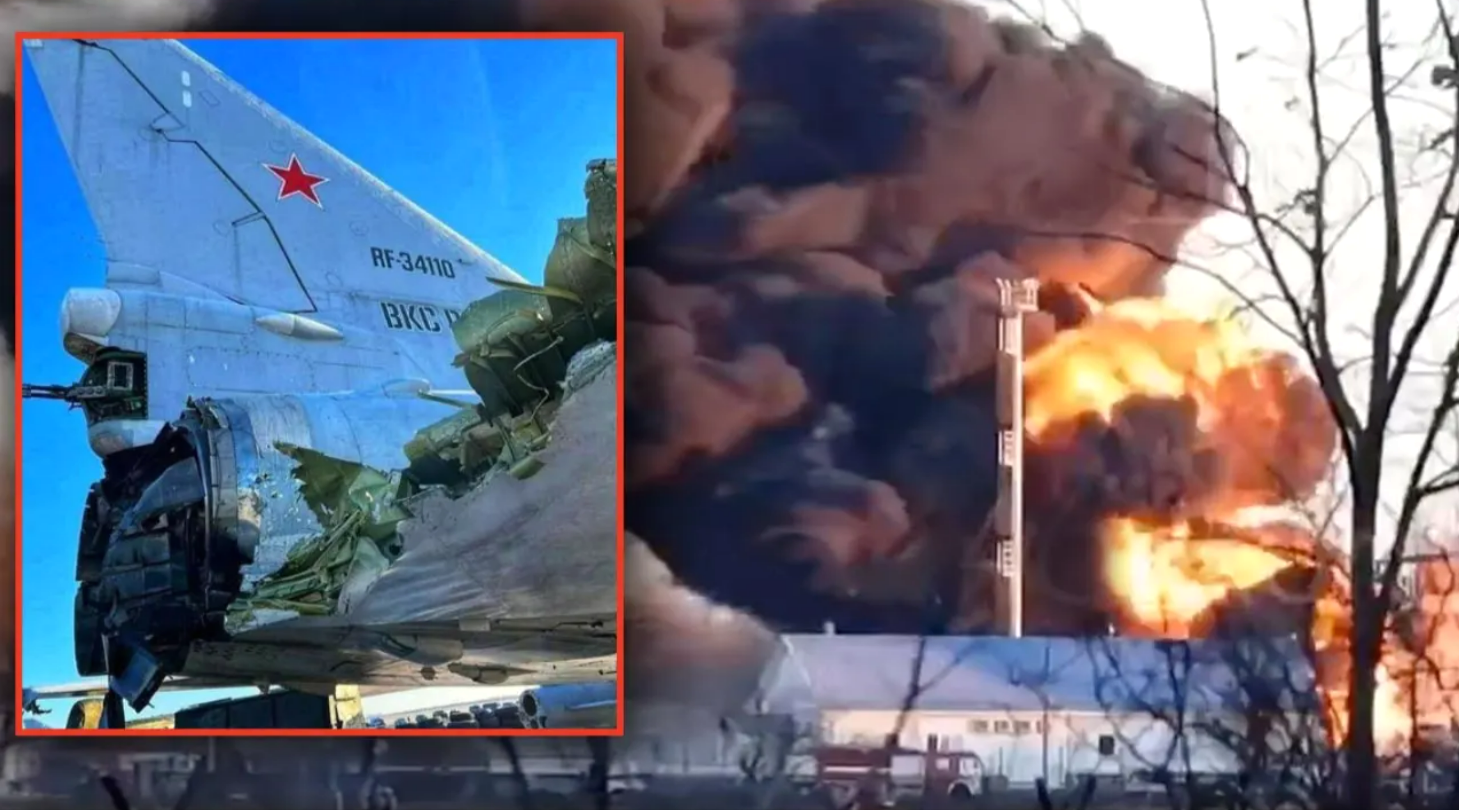 Eilmeldung! Angriff auf russischen Luftwaffenstützpunkt - Putins Überschallbomber in Flammen!