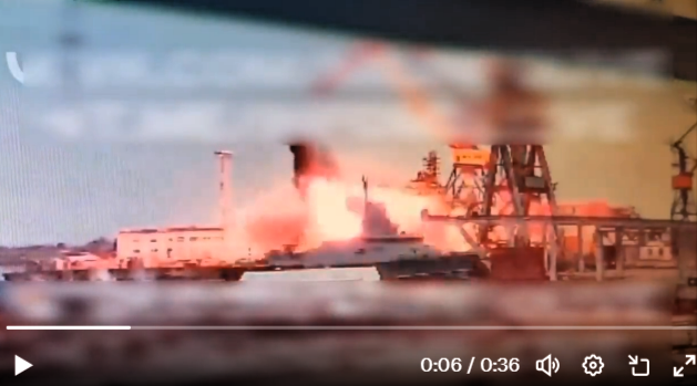 Russischer Kreuzer zerstört! Dramatisches Video zeigt Raketeneinschlag! Kriegsfürst Putin tobt vor Wut