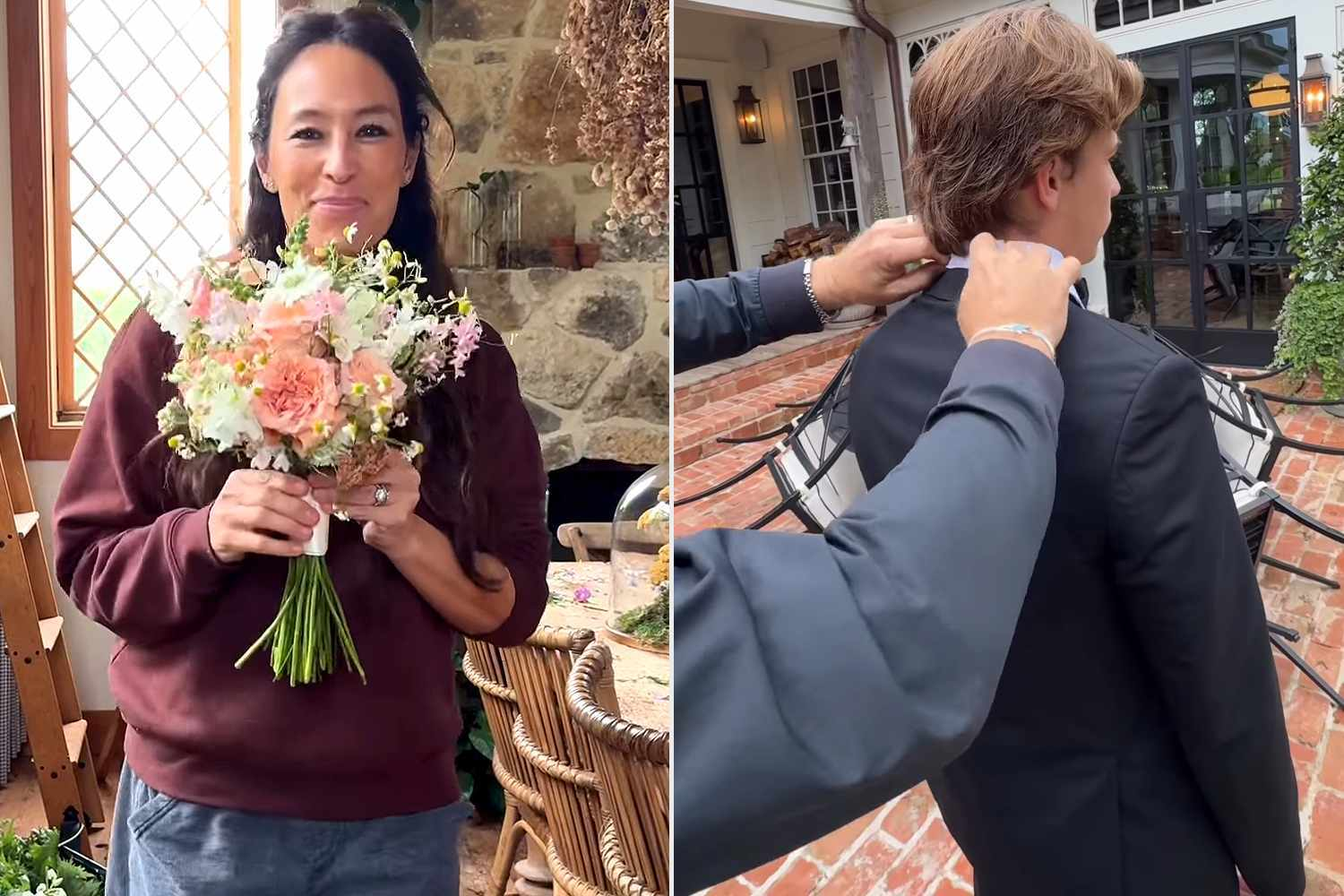 Joanna Gaines Helps 17-Year-Old Son Duke Get Prom-Ready — Garden Bouquets Steal the Show